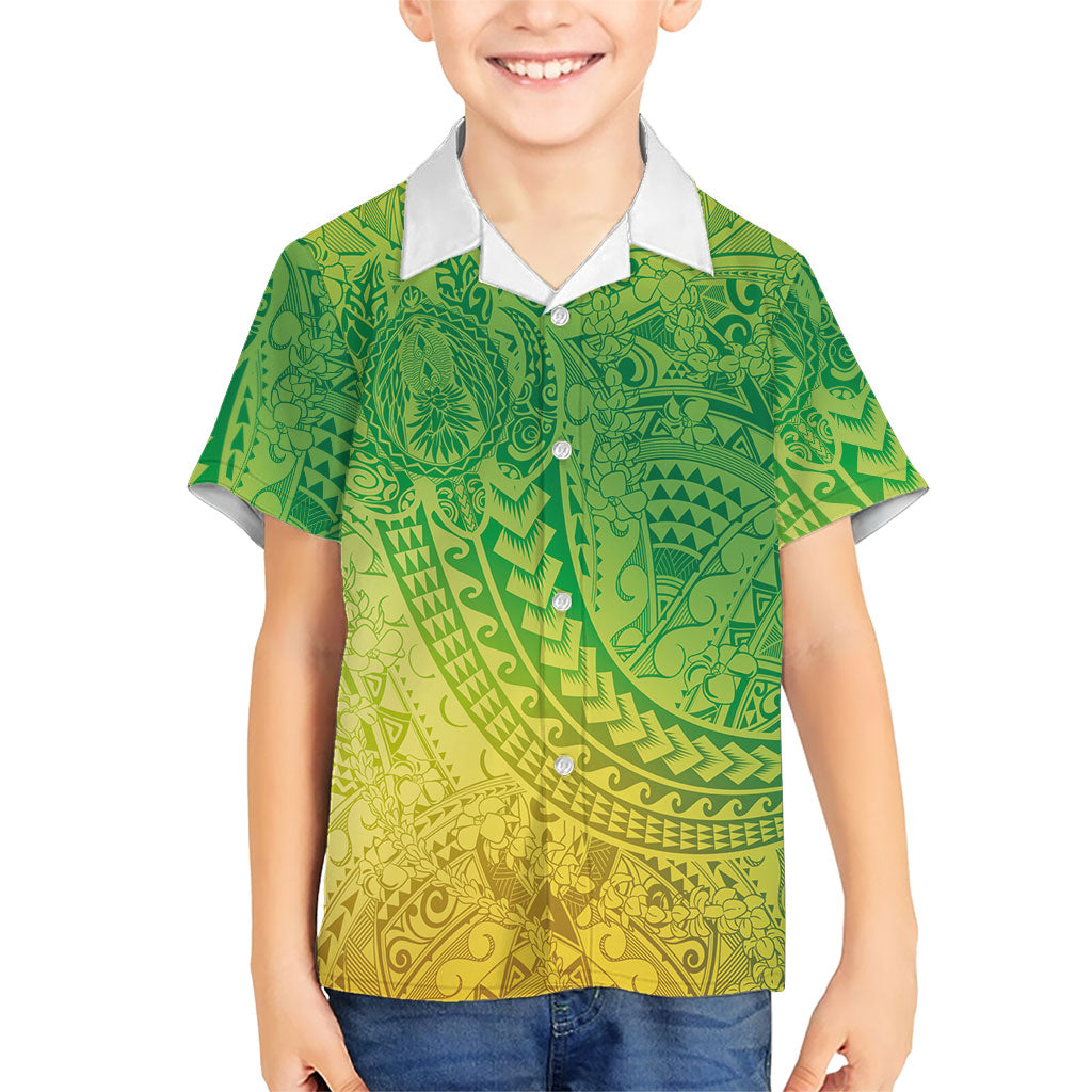 Hawaiian Turtles and Leis Family Matching Tank Maxi Dress and Hawaiian Shirt Tribal Kakau Pattern Fresh Summer Vibe