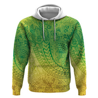 Hawaiian Turtles and Leis Hoodie Tribal Kakau Pattern Fresh Summer Vibe