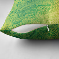 Hawaiian Turtles and Leis Pillow Cover Tribal Kakau Pattern Fresh Summer Vibe