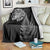 Personalised New Zealand Maori Art Tattoo and Silver Fern Blanket