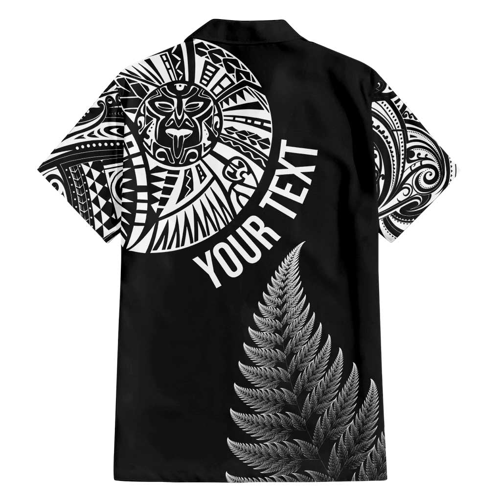 Personalised New Zealand Maori Art Tattoo and Silver Fern Family Matching Tank Maxi Dress and Hawaiian Shirt LT03 - Polynesian Pride
