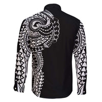 Polynesian Art Traditional Tattoo Family Matching Summer Maxi Dress and Hawaiian Shirt Simple Style