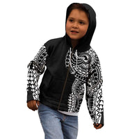 Polynesian Art Traditional Tattoo Kid Hoodie Simple Style