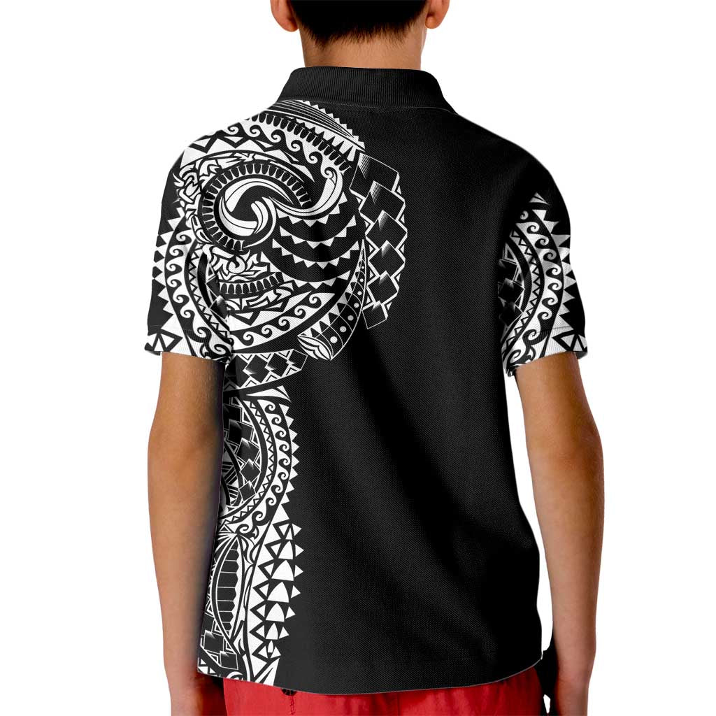 Polynesian Art Traditional Tattoo Kid Polo Shirt Simple Style