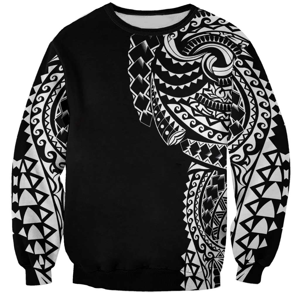 Polynesian Art Traditional Tattoo Sweatshirt Simple Style