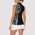 Polynesian Art Traditional Tattoo Women Sleeveless Polo Shirt Simple Style