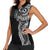 Polynesian Art Traditional Tattoo Women Sleeveless Polo Shirt Simple Style