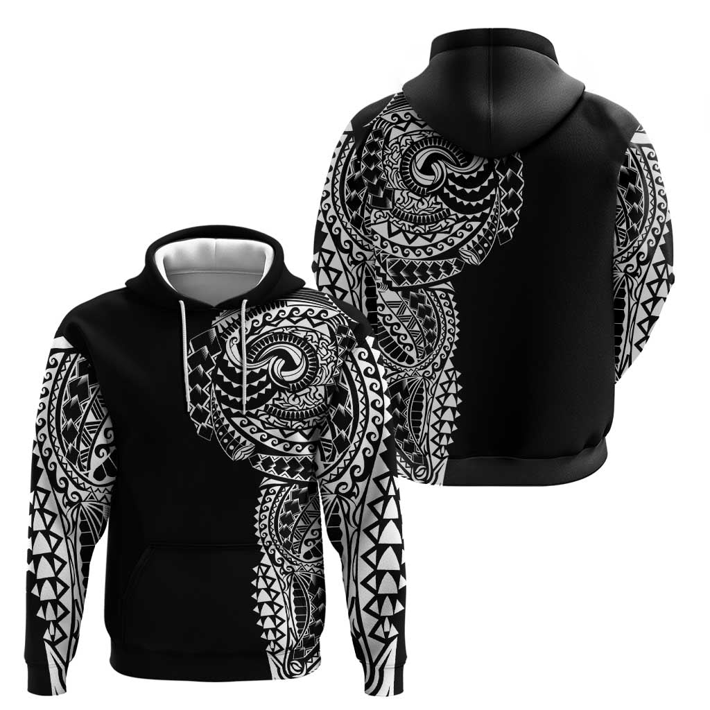 Polynesian Art Traditional Tattoo Zip Hoodie Simple Style LT03 - Polynesian Pride
