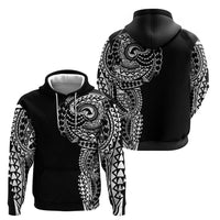 Polynesian Art Traditional Tattoo Zip Hoodie Simple Style LT03 - Polynesian Pride
