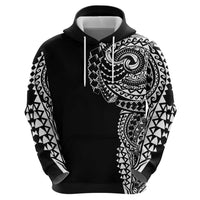 Polynesian Art Traditional Tattoo Zip Hoodie Simple Style LT03 - Polynesian Pride
