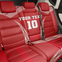 Custom Tonga Pacific Rugby 2024 Back Car Seat Cover Ngatu Tribal Pattern