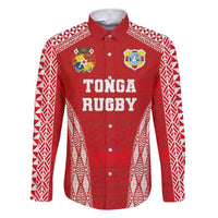Custom Tonga Pacific Rugby 2024 Family Matching Short Sleeve Bodycon Dress and Hawaiian Shirt Ngatu Tribal Pattern