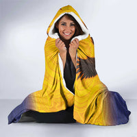 American Samoa Fautasi Hooded Blanket Bald Eage and Sailfish with Kakau Motifs LT03 - Polynesian Pride