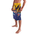 American Samoa Fautasi Lavalava Bald Eage and Sailfish with Kakau Motifs - Polynesian Pride