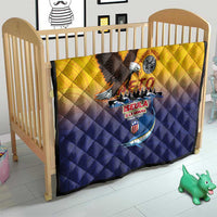 American Samoa Fautasi Quilt Bald Eage and Sailfish with Kakau Motifs LT03 - Polynesian Pride