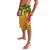 Melanesian Vanuatu Lavalava With Tapa Tribal Pattern and Triangle Geometric Tricolor - Polynesian Pride