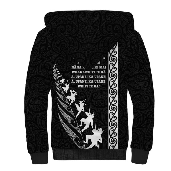 Personalised New Zealand Vs Samoa Rugby Sherpa Hoodie Go Champions LT7