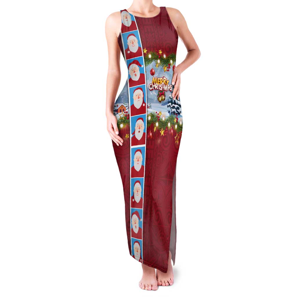 christmas funny dresses Custom Face Santa Claus Hawaiian For Women Funny Santa Swimming Tropical Christmas
