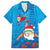Hawaiian Santa Claus Snorkeling Family Matching Summer Maxi Dress and Hawaiian Shirt Kakau and Polynesian Pattern
