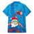 Hawaiian Santa Claus Snorkeling Family Matching Summer Maxi Dress and Hawaiian Shirt Kakau and Polynesian Pattern
