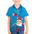 Hawaiian Santa Claus Snorkeling Family Matching Summer Maxi Dress and Hawaiian Shirt Kakau and Polynesian Pattern