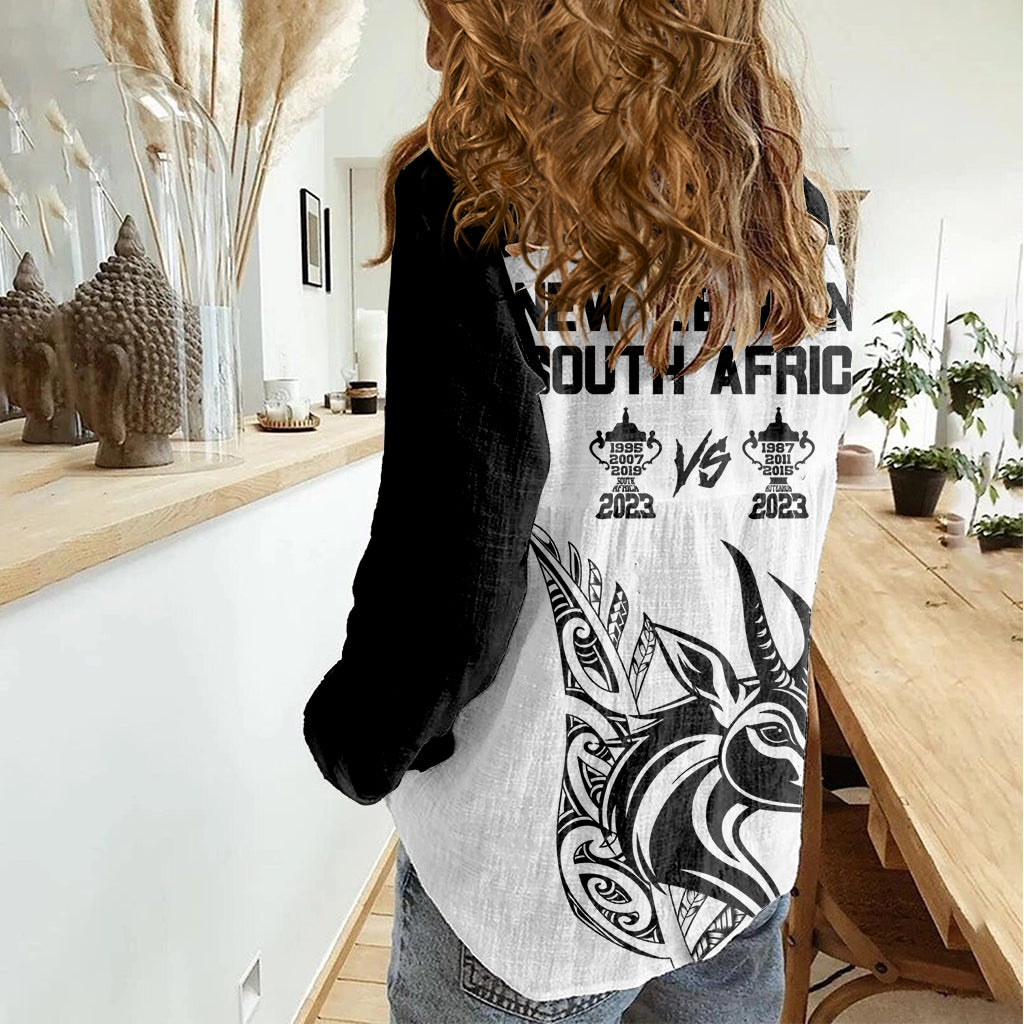 South Africa and New Zealand Women Casual Shirt Champion History Go Final 2023 Vintage Style LT03 - Polynesian Pride
