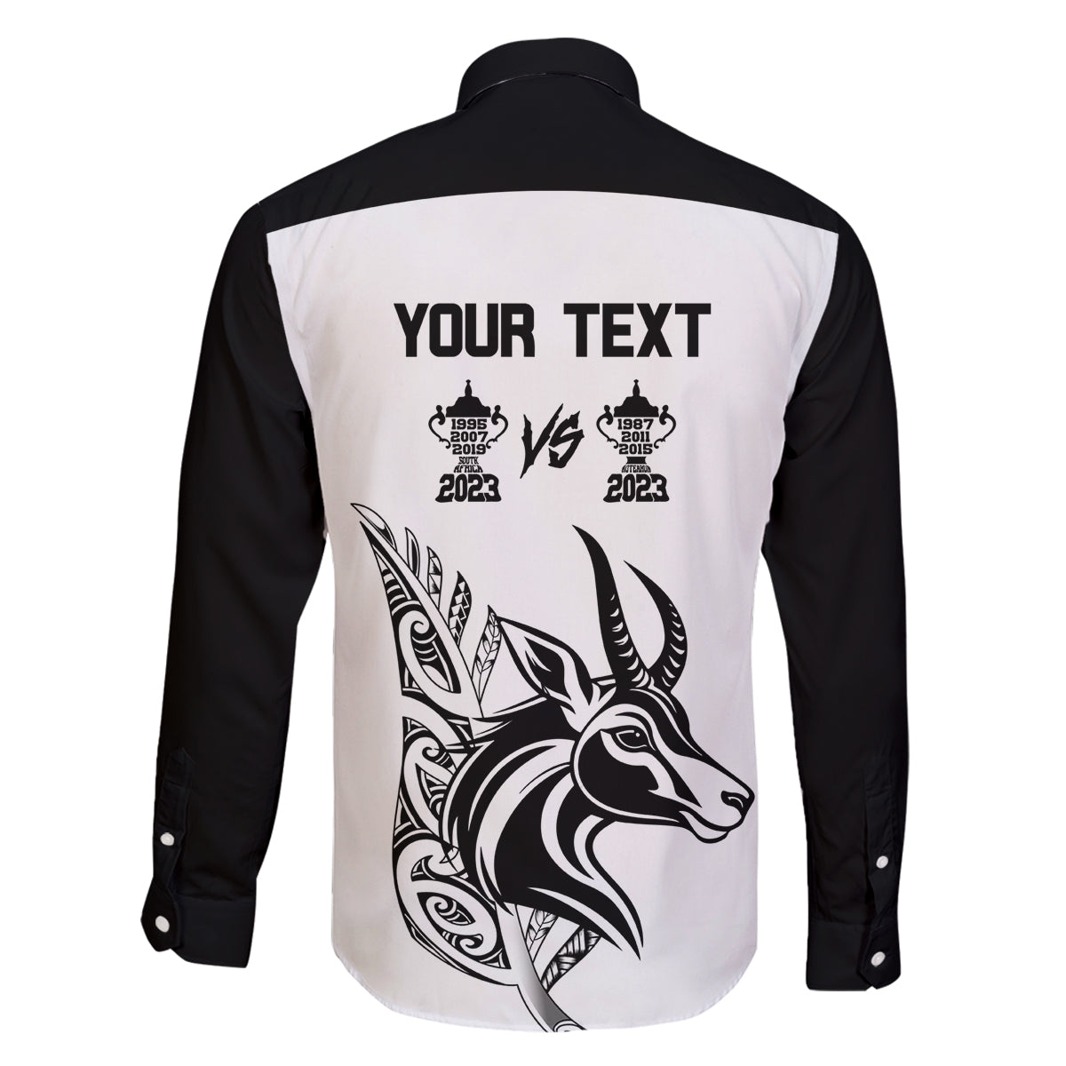 Personalised South Africa and New Zealand Family Matching Mermaid Dress and Hawaiian Shirt Champion History Go Final 2023 Vintage Style LT03 - Polynesian Pride