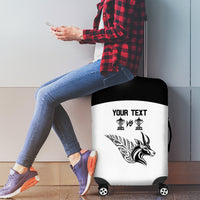 Personalised South Africa and New Zealand Luggage Cover Champion History Go Final 2023 Vintage Style LT03 - Polynesian Pride