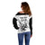 Personalised South Africa and New Zealand Off Shoulder Sweater Champion History Go Final 2023 Vintage Style LT03 - Polynesian Pride