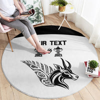 Personalised South Africa and New Zealand Round Carpet Champion History Go Final 2023 Vintage Style LT03 - Polynesian Pride