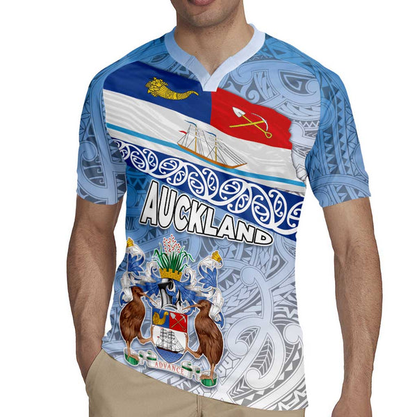 New Zealand Auckland Rugby Jersey Auckland's Flag and Coat of Arms ...