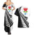 New Zealand Auckland Couples Matching Summer Maxi Dress and Hawaiian Shirt Auckland's Emblem and Silver Ferns - Maori Art Tattoo