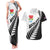 New Zealand Auckland Couples Matching Tank Maxi Dress and Hawaiian Shirt Auckland's Emblem and Silver Ferns - Maori Art Tattoo