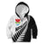 New Zealand Auckland Kid Hoodie Auckland's Emblem and Silver Ferns - Maori Art Tattoo