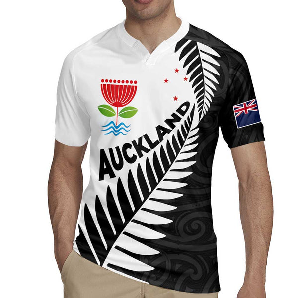 New Zealand Auckland Rugby Jersey Auckland's Emblem and Silver Ferns ...