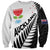 New Zealand Auckland Sweatshirt Auckland's Emblem and Silver Ferns - Maori Art Tattoo
