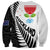 New Zealand Auckland Sweatshirt Auckland's Emblem and Silver Ferns - Maori Art Tattoo