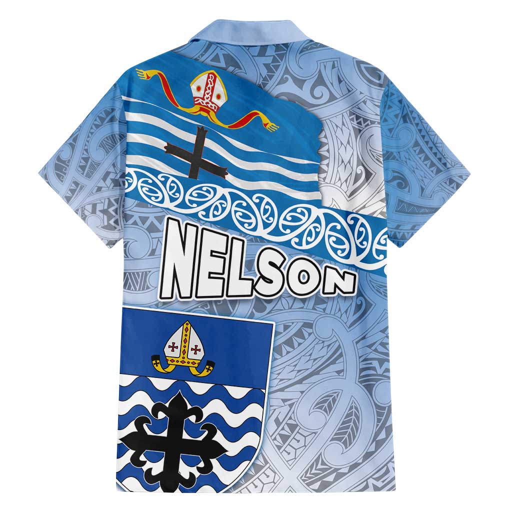New Zealand Nelson Family Matching Tank Maxi Dress and Hawaiian Shirt Nelson's Flag and Seal - Maori Art Tattoo LT03 - Polynesian Pride