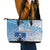 New Zealand Nelson Leather Tote Bag Nelson's Flag and Seal - Maori Art Tattoo