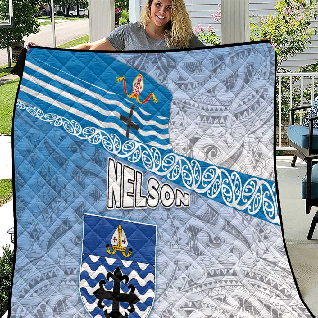 New Zealand Nelson Quilt Nelson's Flag and Seal - Maori Art Tattoo