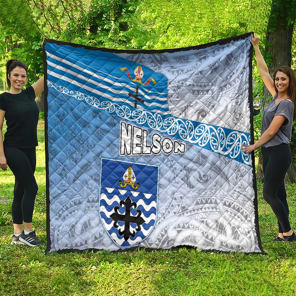 New Zealand Nelson Quilt Nelson's Flag and Seal - Maori Art Tattoo