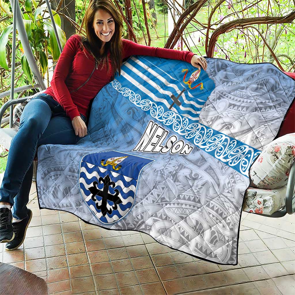 New Zealand Nelson Quilt Nelson's Flag and Seal - Maori Art Tattoo