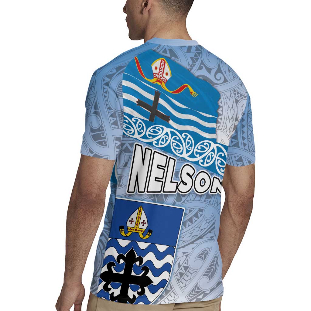 New Zealand Nelson Rugby Jersey Nelson's Flag and Seal - Maori Art Tattoo