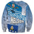 New Zealand Nelson Sweatshirt Nelson's Flag and Seal - Maori Art Tattoo