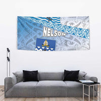 New Zealand Nelson Tapestry Nelson's Flag and Seal - Maori Art Tattoo