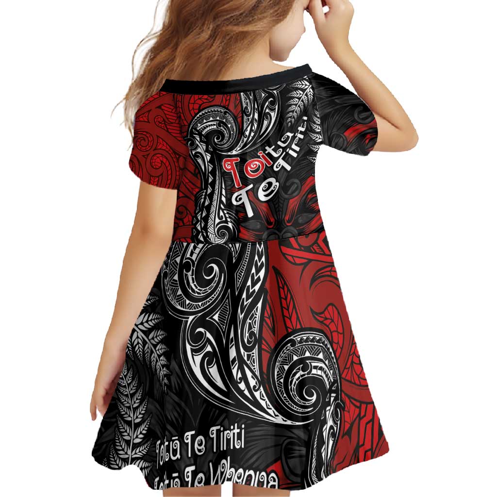 Aotearoa Toitu Te Tiriti Family Matching Tank Maxi Dress and Hawaiian Shirt New Zealand Honour the Treaty - Te Tiriti Is Us LT03 - Polynesian Pride