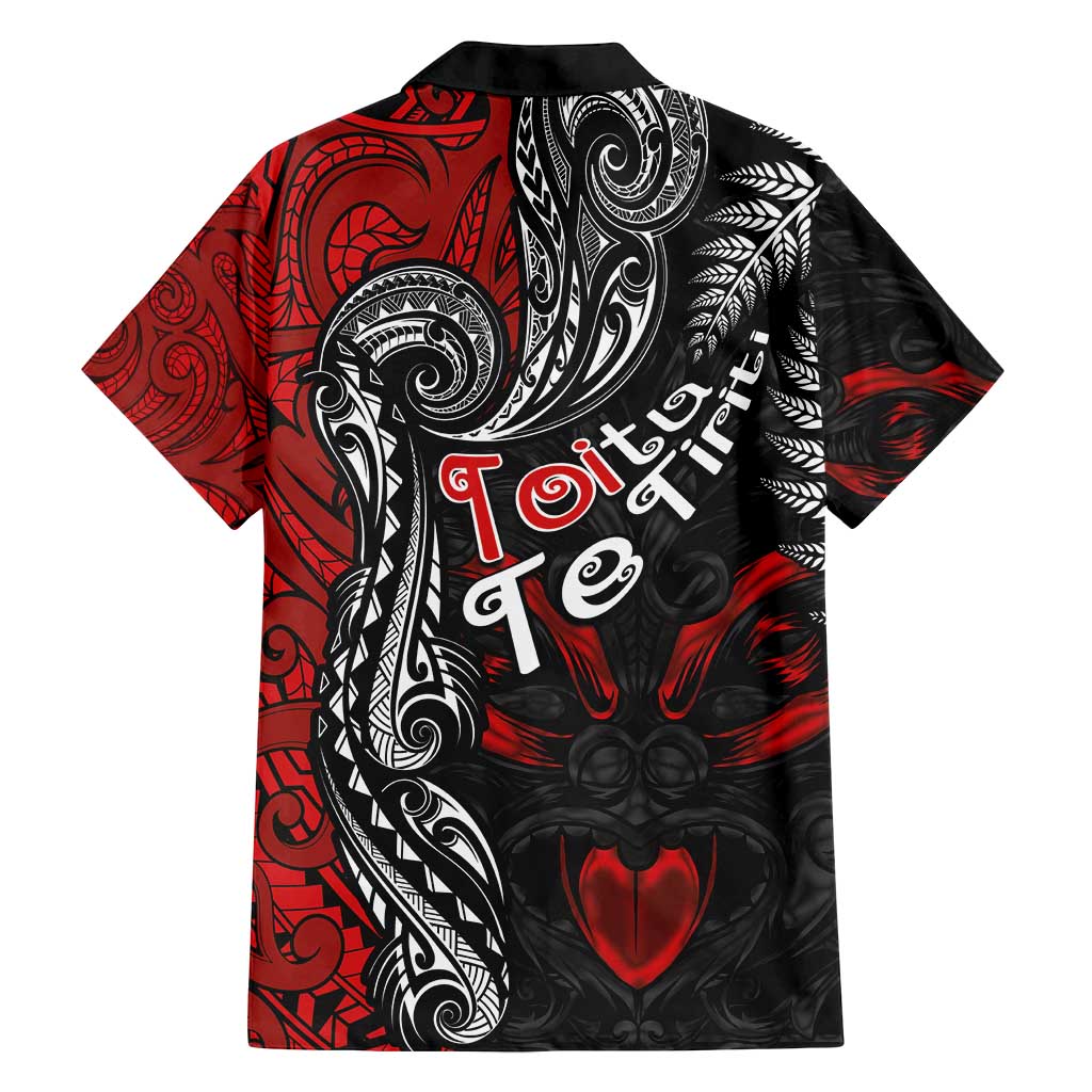 Aotearoa Toitu Te Tiriti Family Matching Tank Maxi Dress and Hawaiian Shirt New Zealand Honour the Treaty - Te Tiriti Is Us LT03 - Polynesian Pride