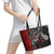 Aotearoa Toitu Te Tiriti Leather Tote Bag New Zealand Honour the Treaty - Te Tiriti Is Us