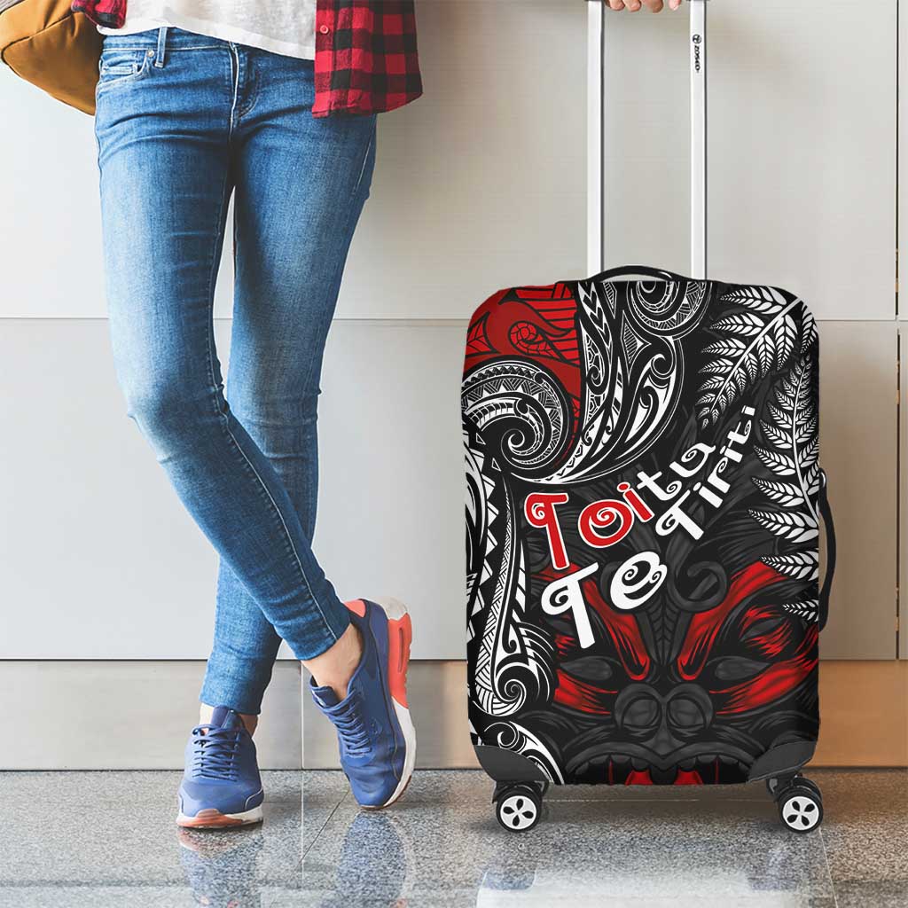 Aotearoa Toitu Te Tiriti Luggage Cover New Zealand Honour the Treaty - Te Tiriti Is Us