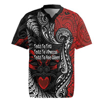 Aotearoa Toitu Te Tiriti Rugby Jersey New Zealand Honour the Treaty - Te Tiriti Is Us
